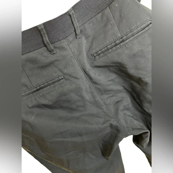 Zara • Navy Chino Textured Waistband Pants - Picture 6 of 7